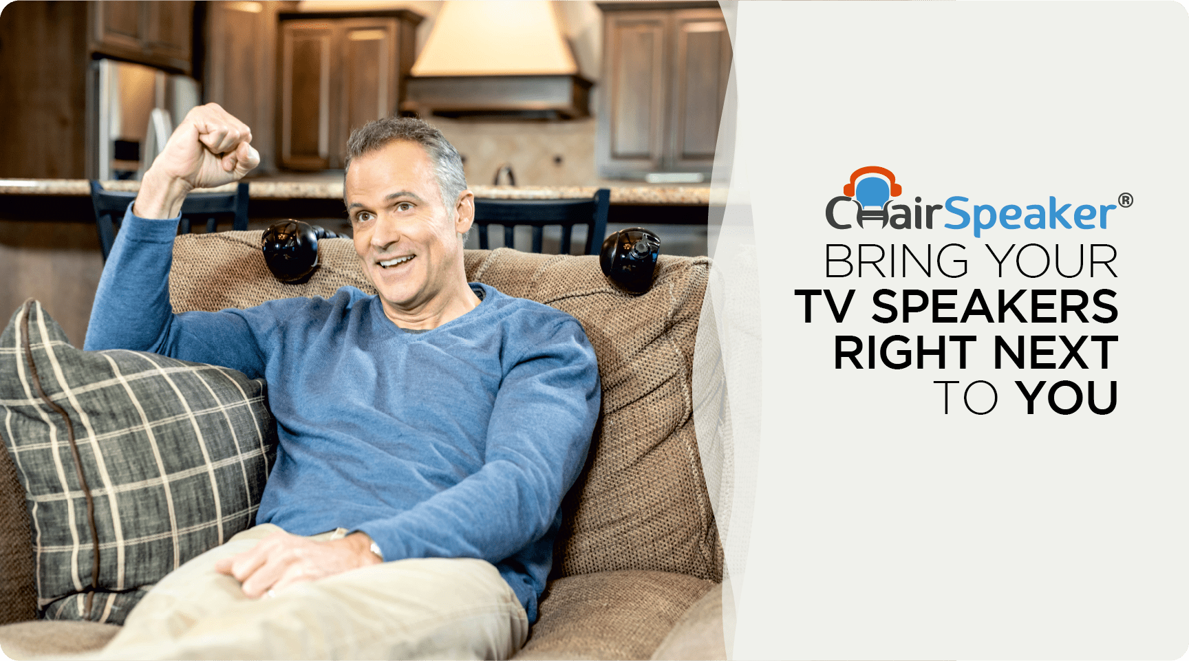 this is an image of chaispeaker brought to you by Kare Audio. The top tv speakers for the elderly