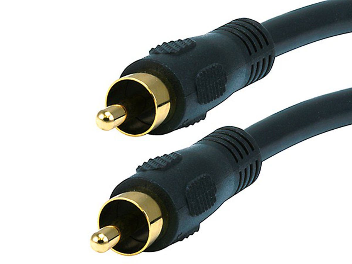 Coaxial Audio/Video RCA Cable M/M 3ft